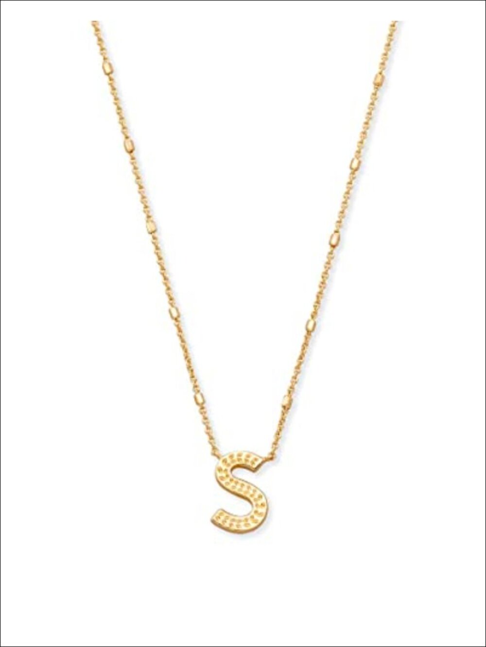Kendra Scott Letter S Pendant Necklace 14k Gold-Plated Brass 19" Chain